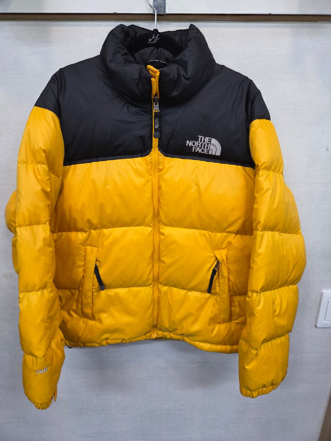 노스페이스 700 눕시 구스다운 패딩 노랑검 95 상품이미지1