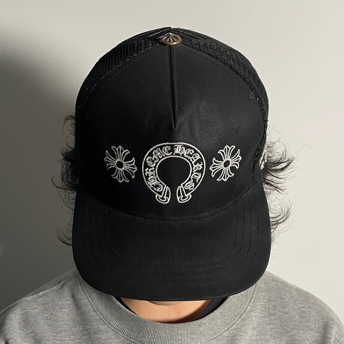 크롬하츠 홀스슈 블랙 스냅백 (on.608)  상품이미지1