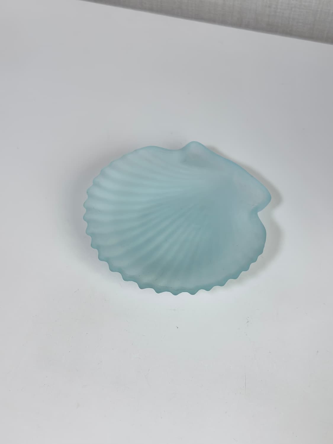 80s 히로타 글라스 빈티지 쉘 트레이 파스텔 블루 상품이미지1