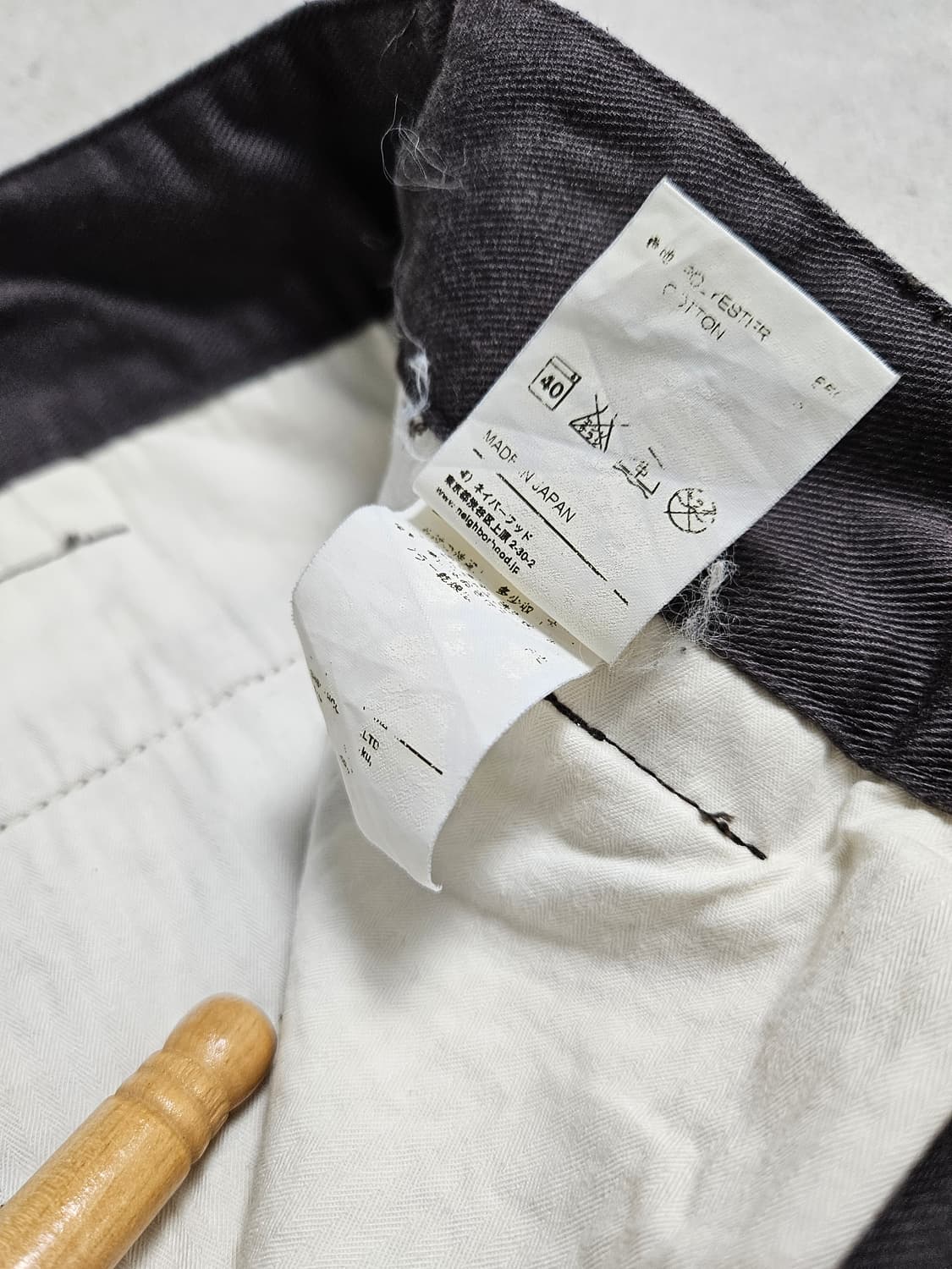 네이버후드 치노 팬츠 차콜 상품이미지10