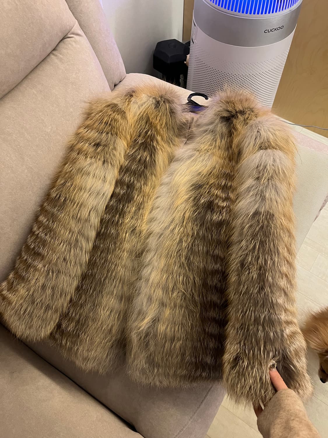 사가폭스 골드로얄 특수종 퍼자켓 sagafox 천연퍼 상품이미지2