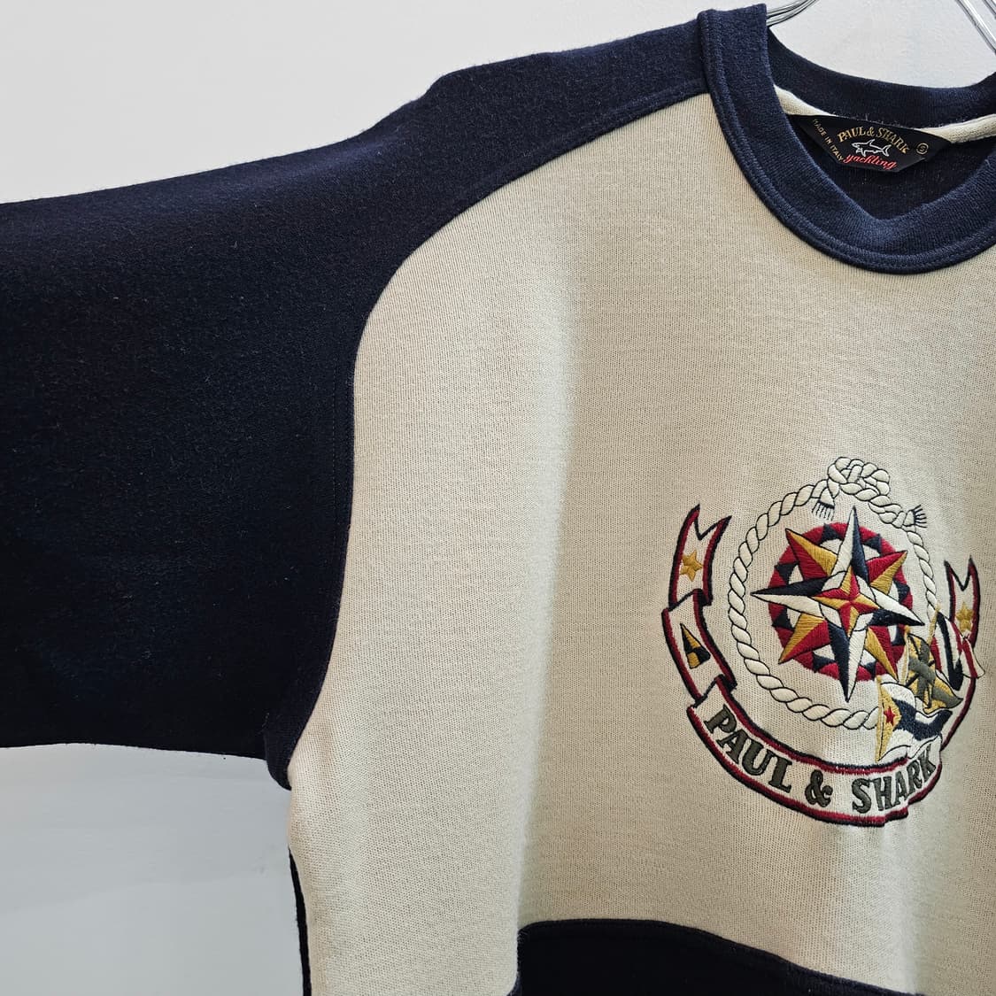 90's 폴앤샤크 배색 맨투맨 상품이미지5