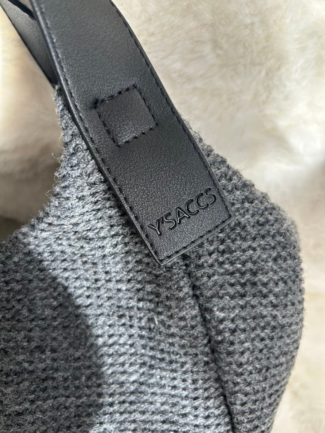 요지야마모토 이삭 니트 토트백 상품이미지8