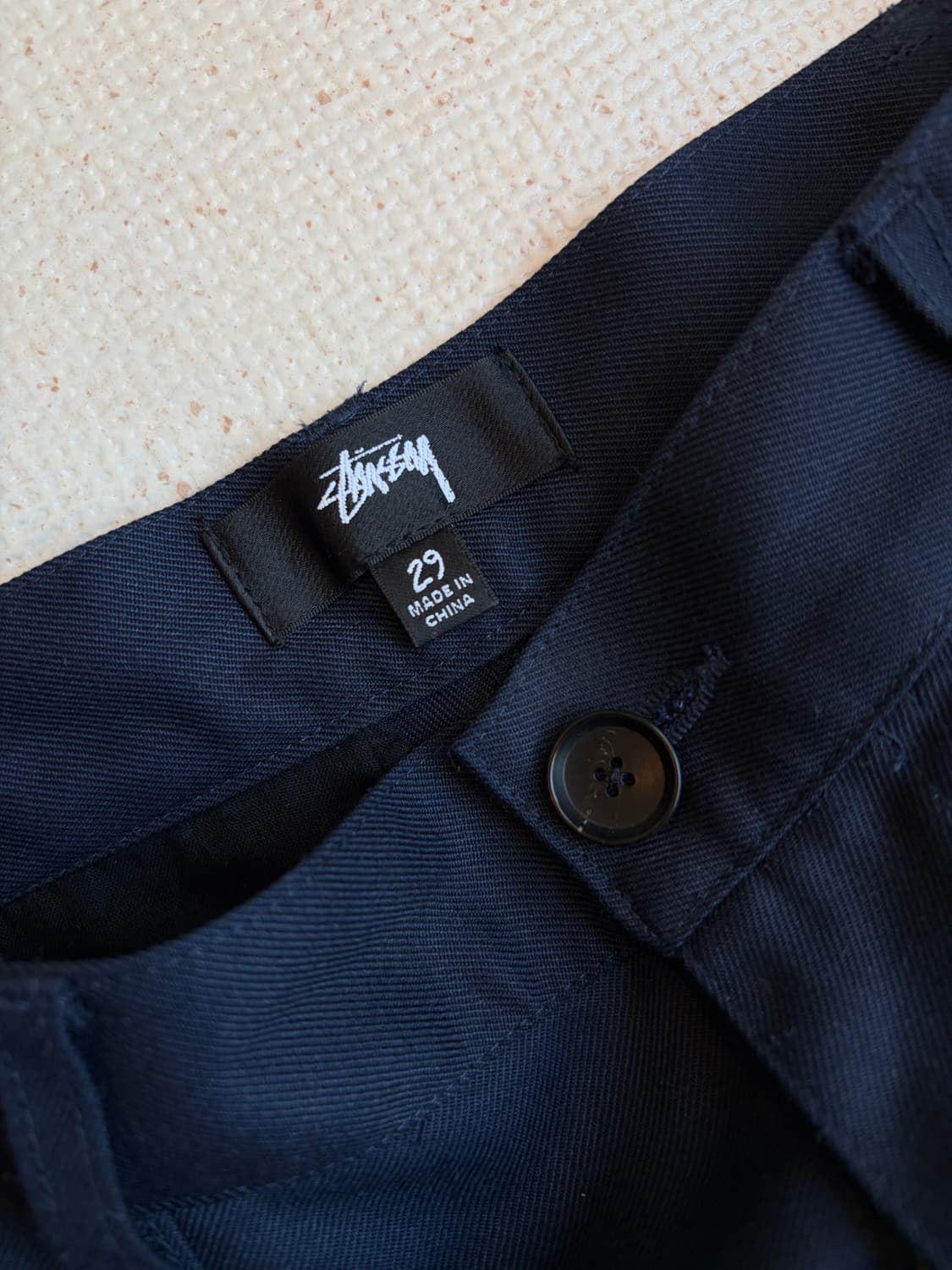 [S]스투시 팬츠 volume pleated trouser navy 상품이미지4