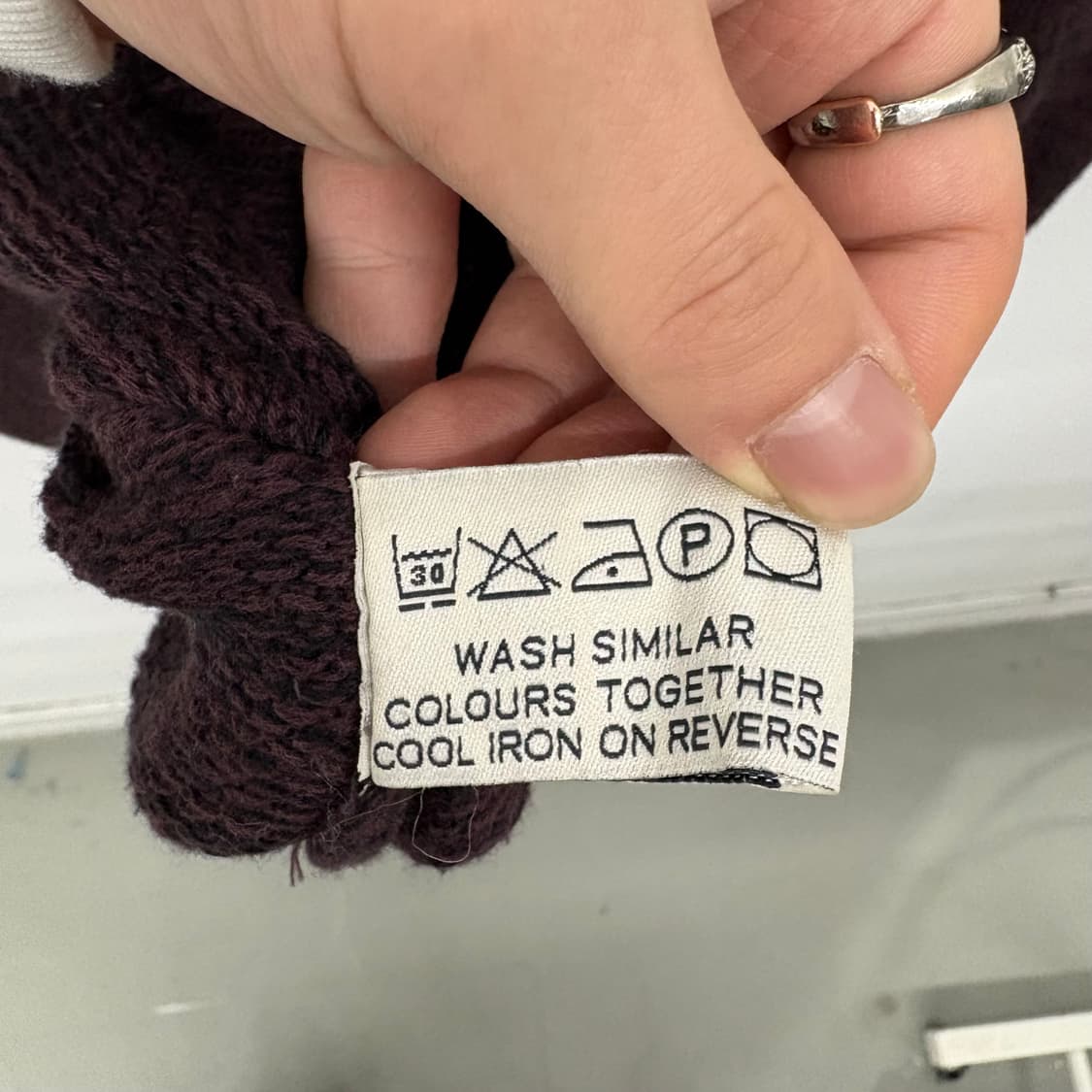 디젤 하프넥 니트 버건디 여/XXL 상품이미지6