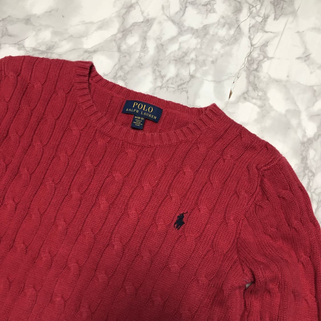 폴로 랄프로렌 꽈배기 니트 여성용 상품이미지2