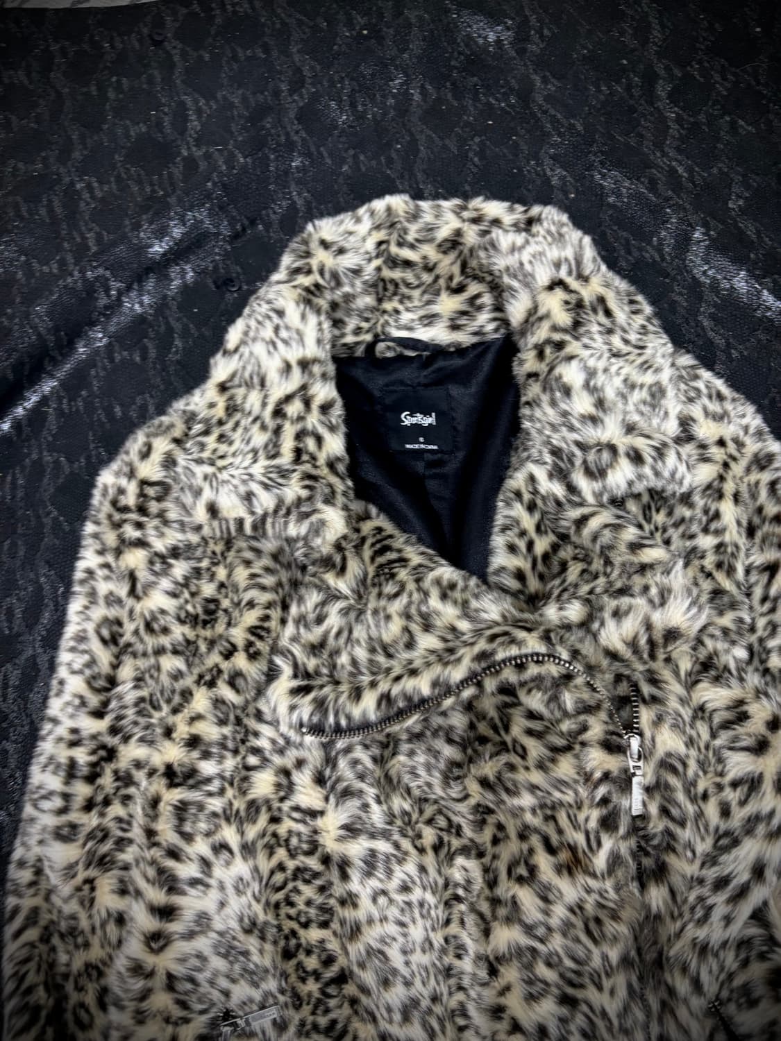 Y2K&Gyaru Mood Leopard Fleece Rider Side 상품이미지4