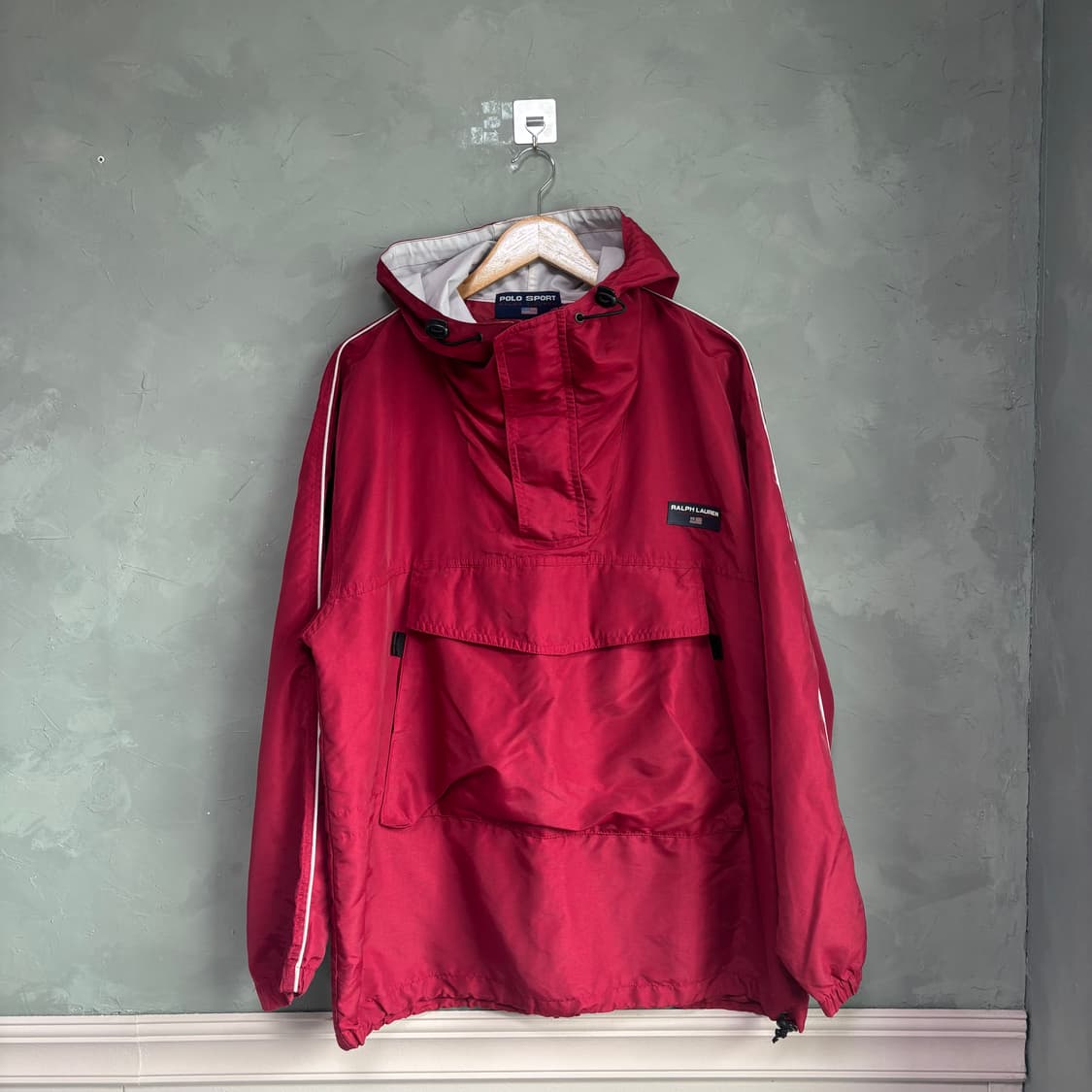 폴로 랄프로렌 폴로 스포츠 아노락 바람막이 버건디 레드 상품이미지1
