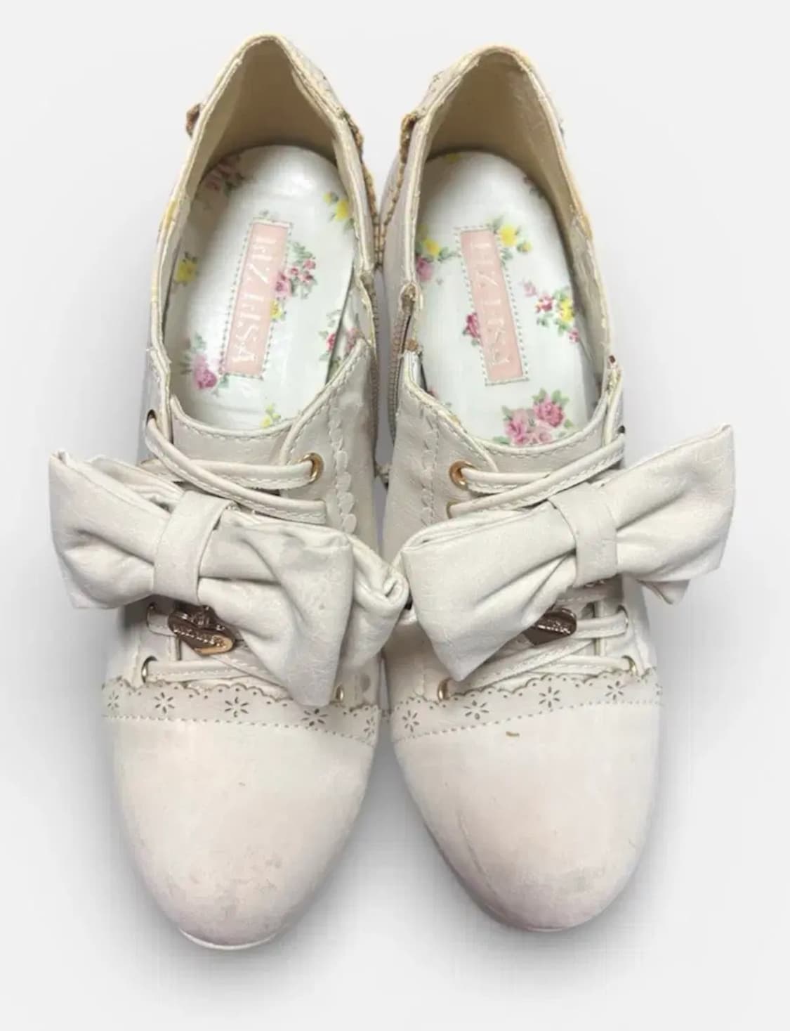 리즈리사 고전 리본 연핑크 부츠 구두 m 230~235 히메갸루 로걀 상품이미지2