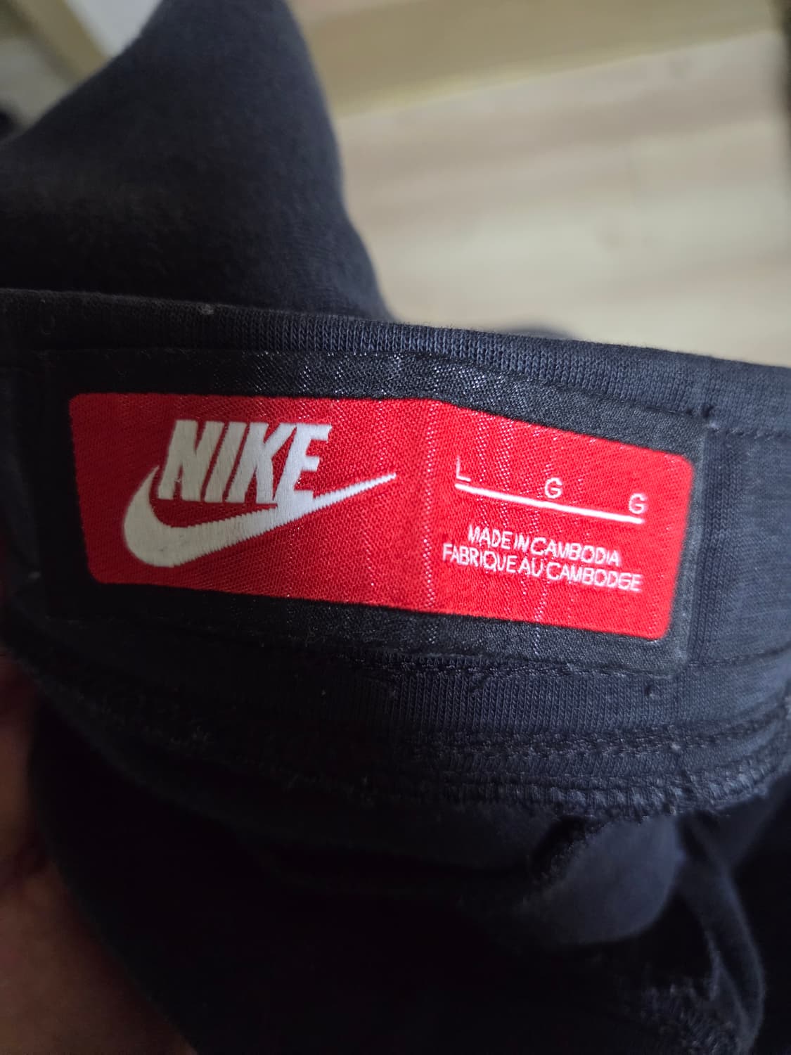 나이키 테크플리스 조거팬츠 블랙 L사이즈 (805162-010) 판매 상품이미지3