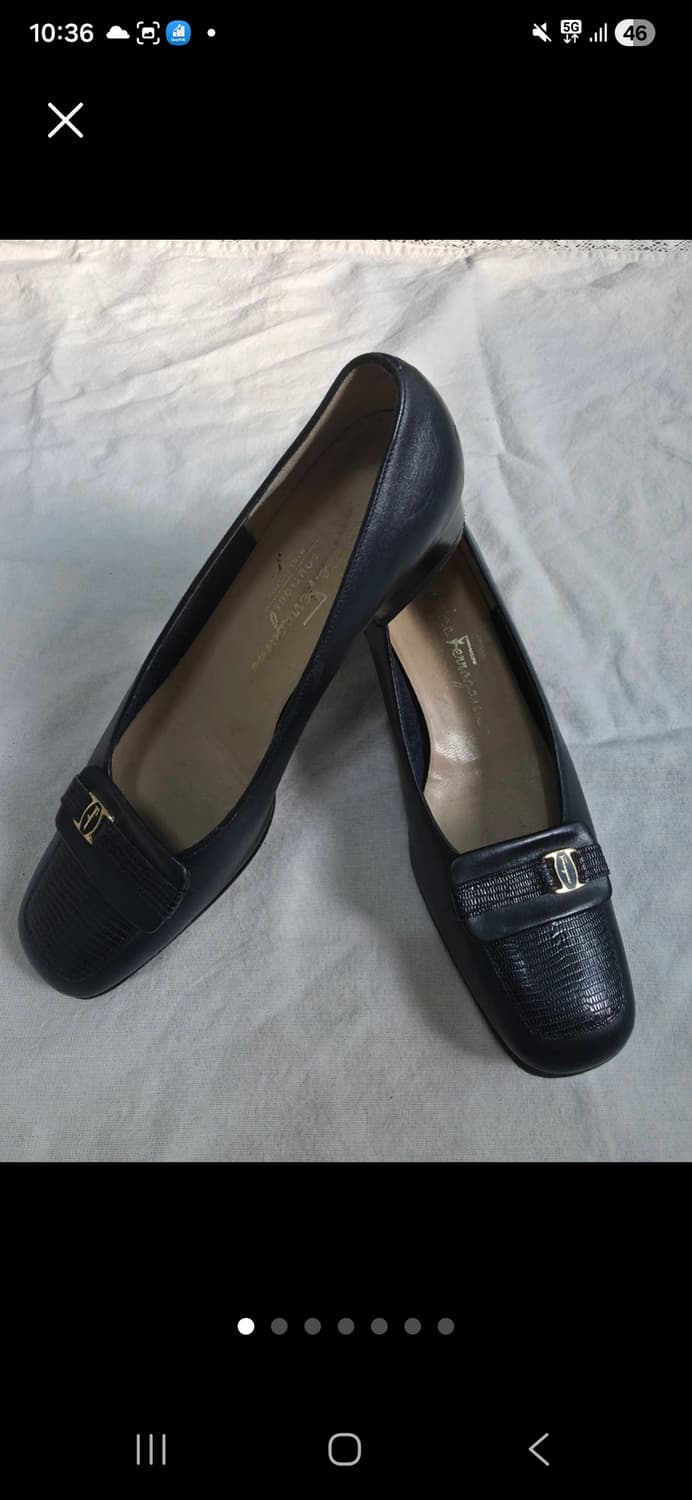 Ferragamo 페라가모 블랙 로퍼 B37 가죽235 상품이미지1
