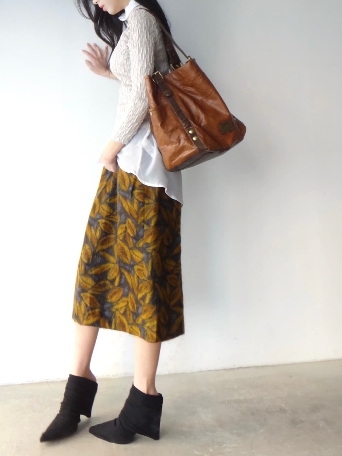 ANNE KLEIN crack leather shoulder bag  상품이미지7