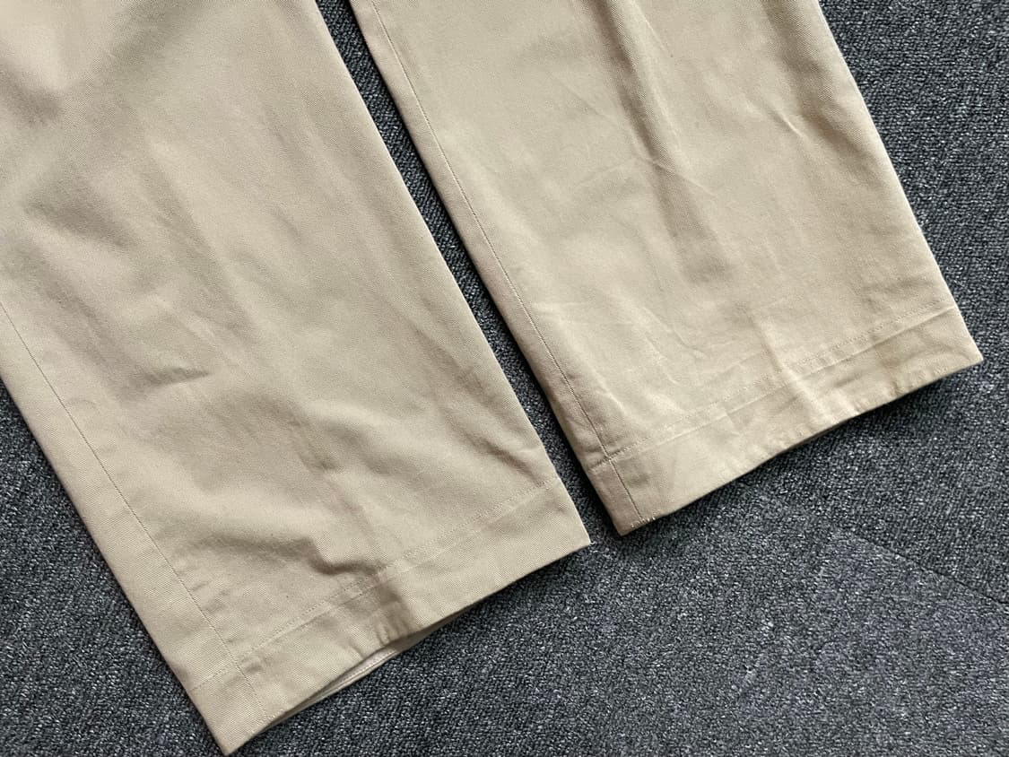 피그벨 401 오피서트라우저 와이드 치노 카키 2사이즈  상품이미지5