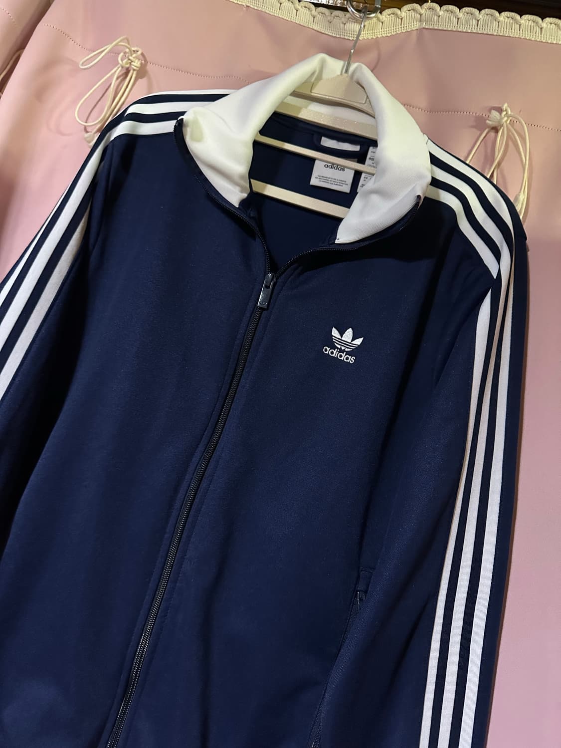 아디다스져지 아디다스 베켄바우어 트랙탑 네이비 불꽃 투웨이지퍼 상품이미지2