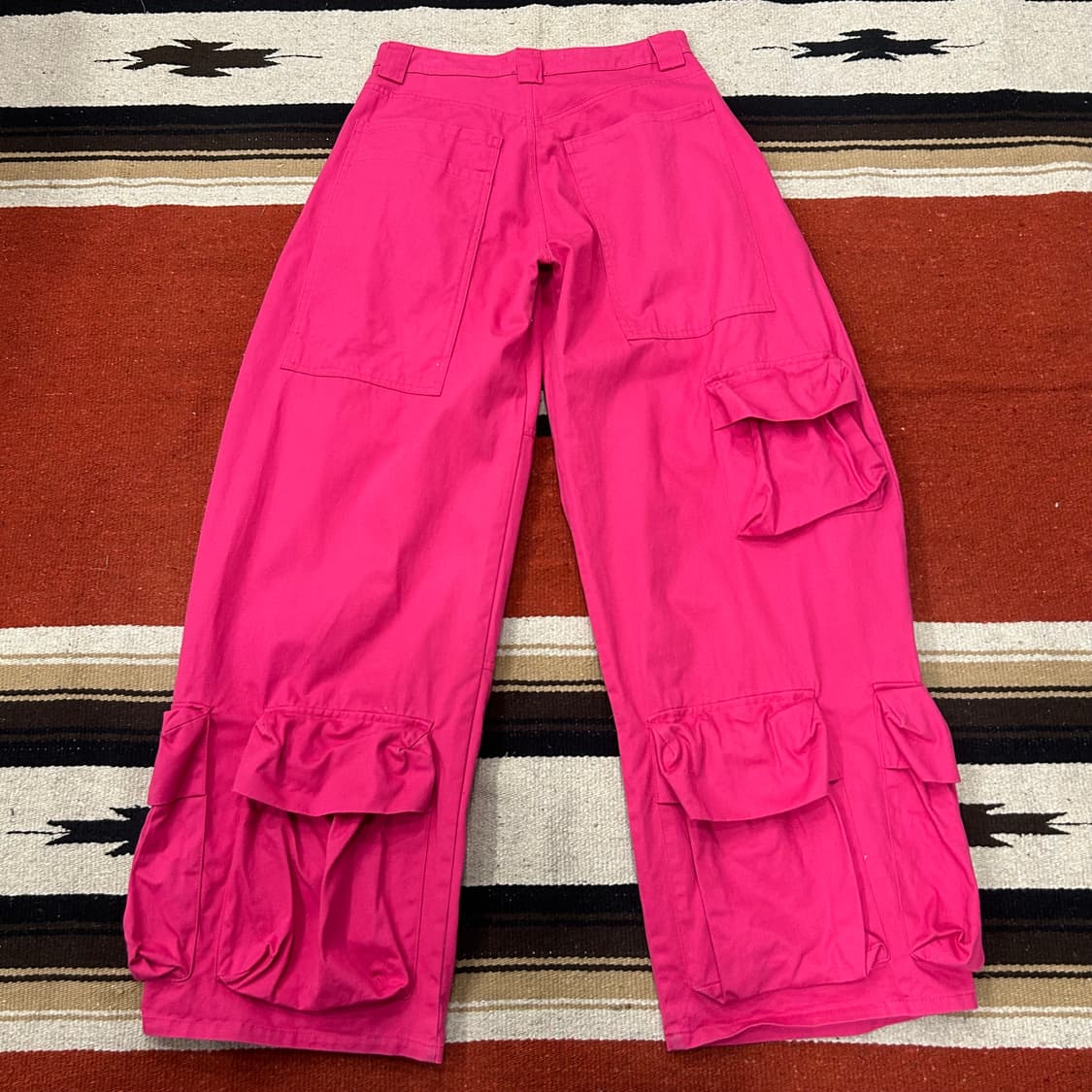 콜리나 스트라다 핑크 와이드 카고팬츠 상품이미지2