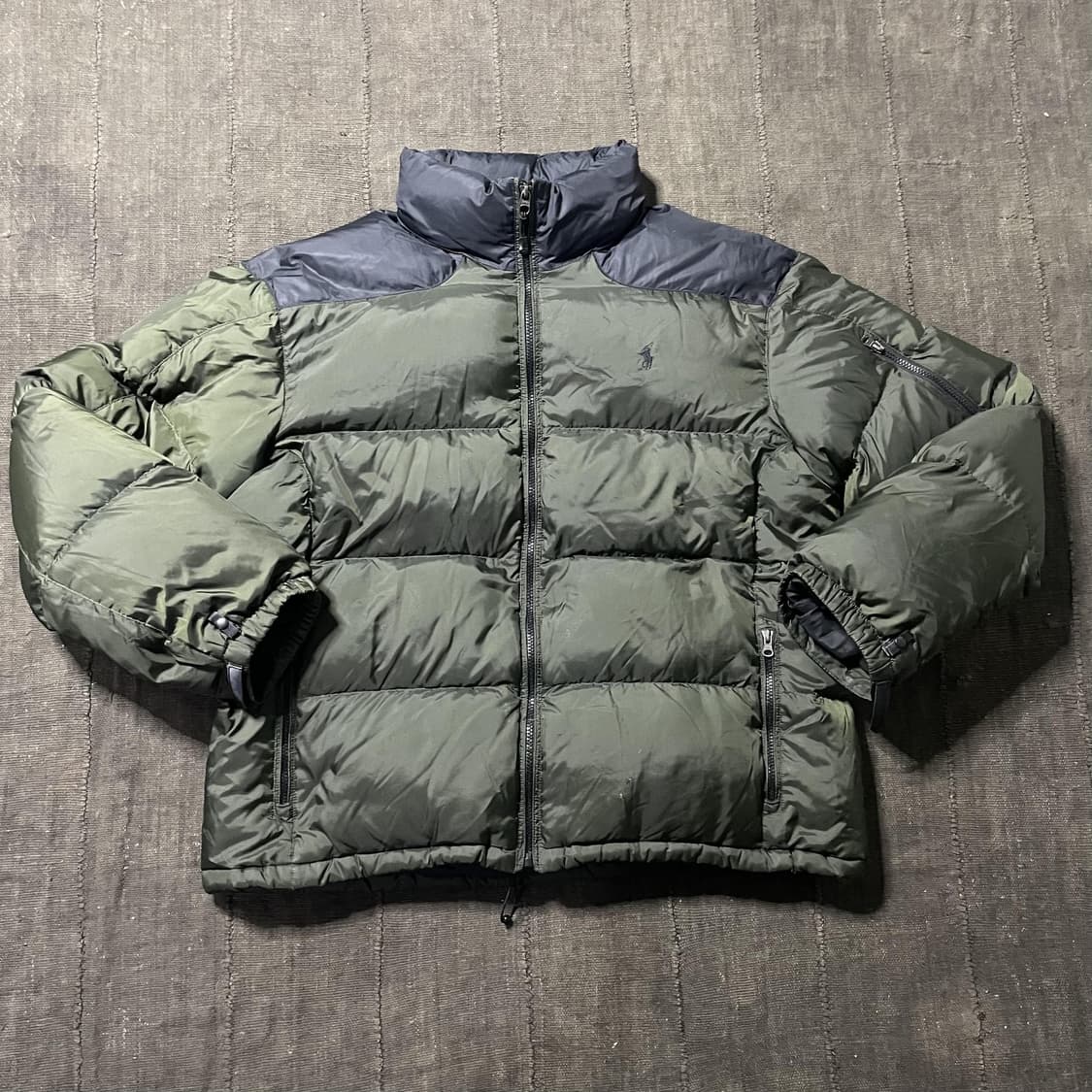10s 폴로 랄프 로렌 투톤 배색 덕다운 패딩 자켓 상품이미지2