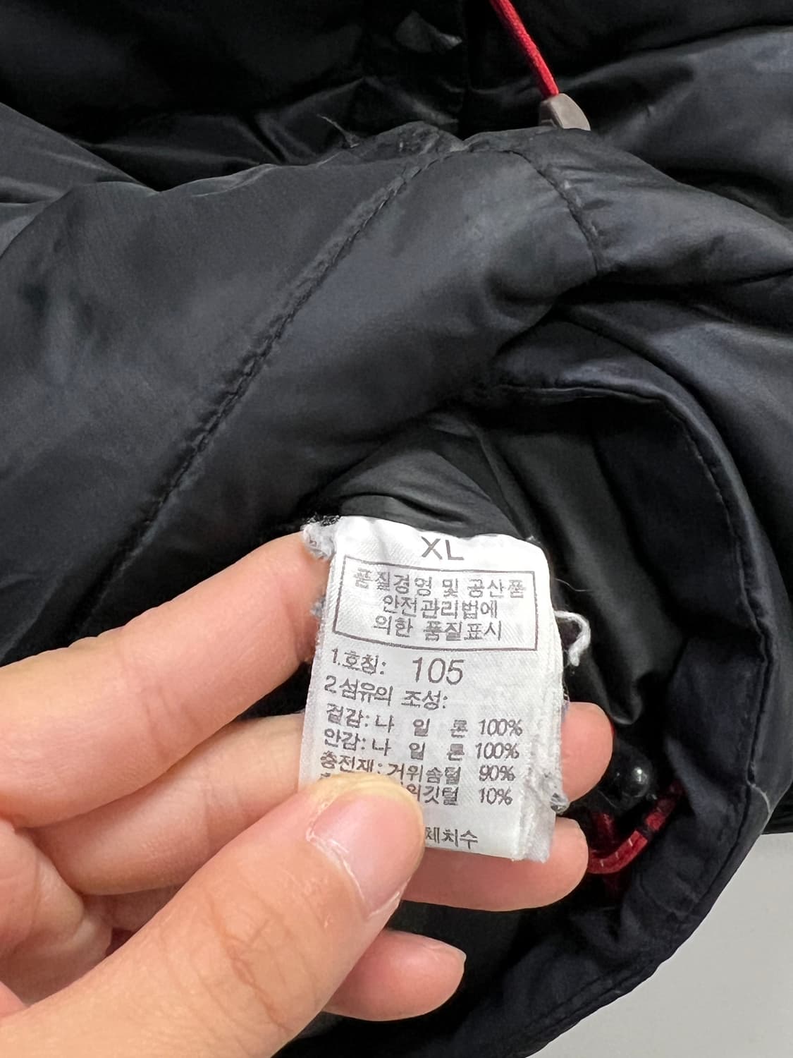 노스페이스 850필 에베레스트 구스다운 패딩 자켓 블랙 상품이미지5