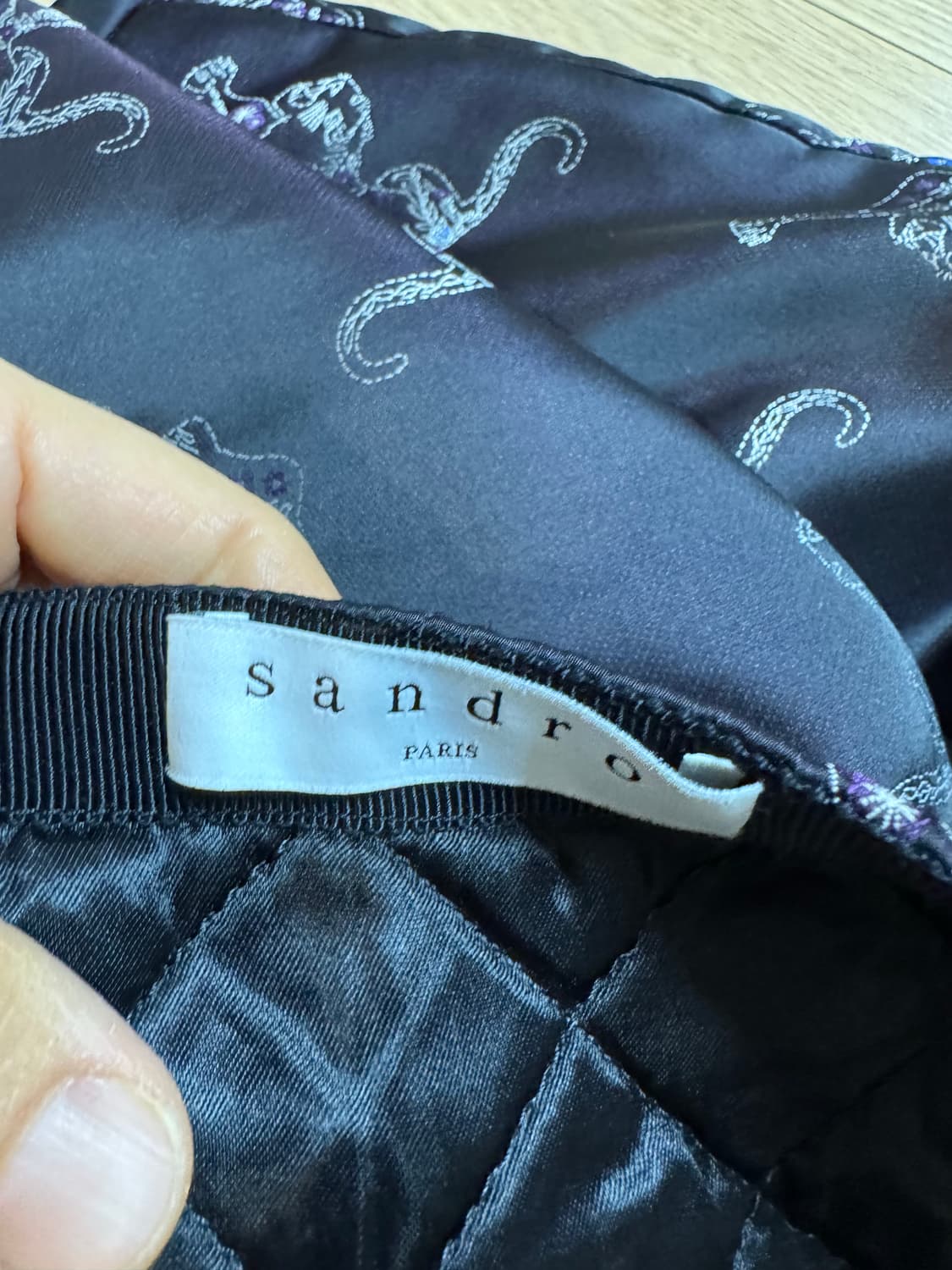 sandro 산드로 퀼팅 스커트 상품이미지2