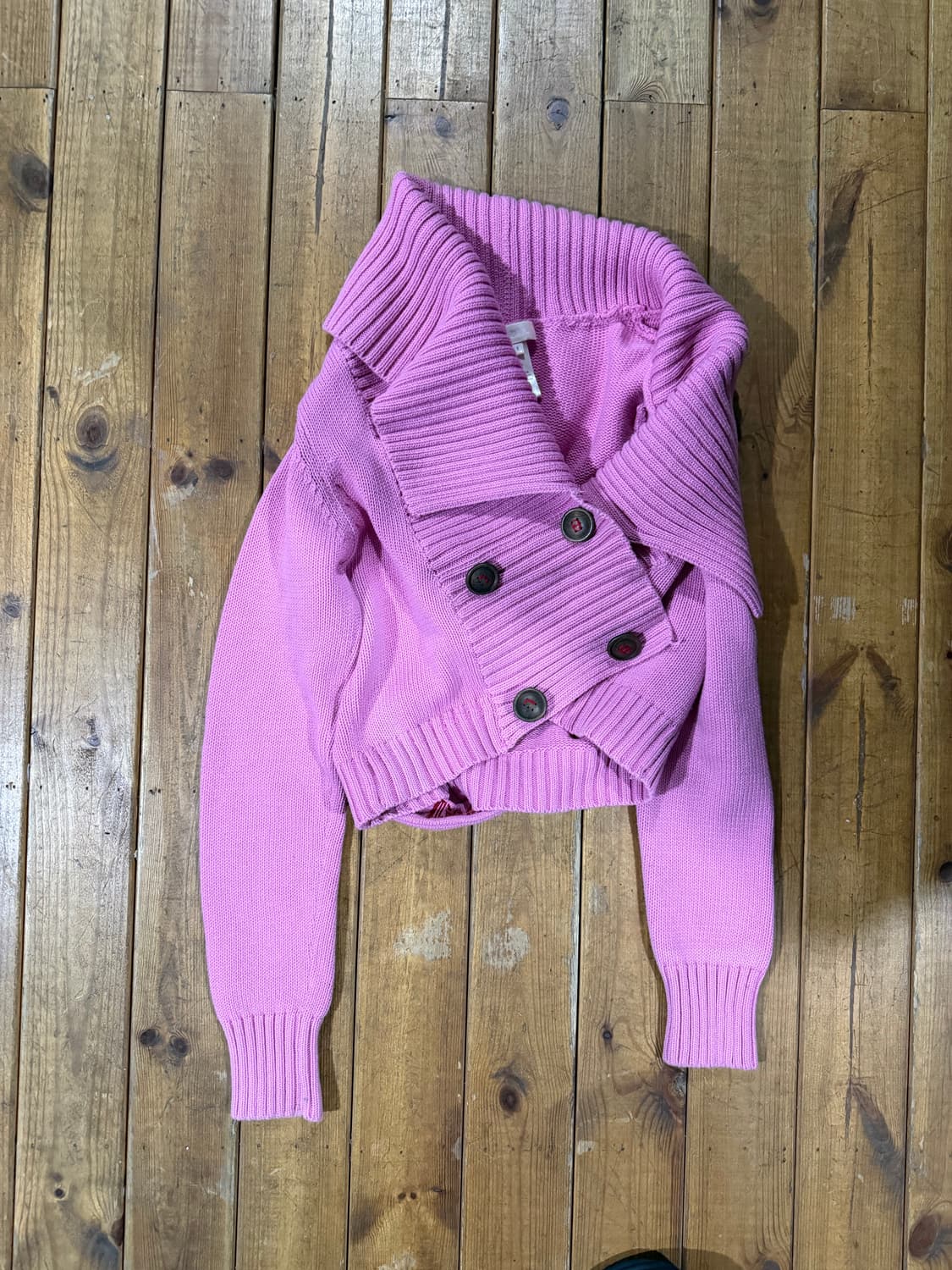 디젤 핑크 니트가디건 상품이미지1