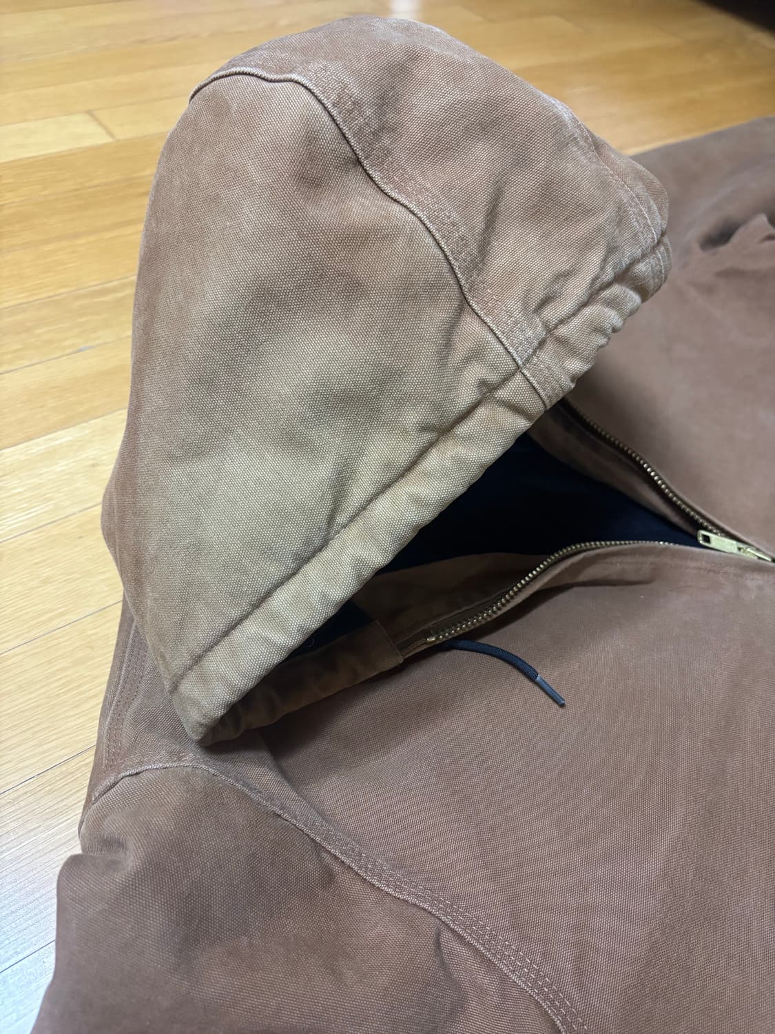 칼하트 덕 액티브 자켓 j130 brn 브라운 자켓 상품이미지7