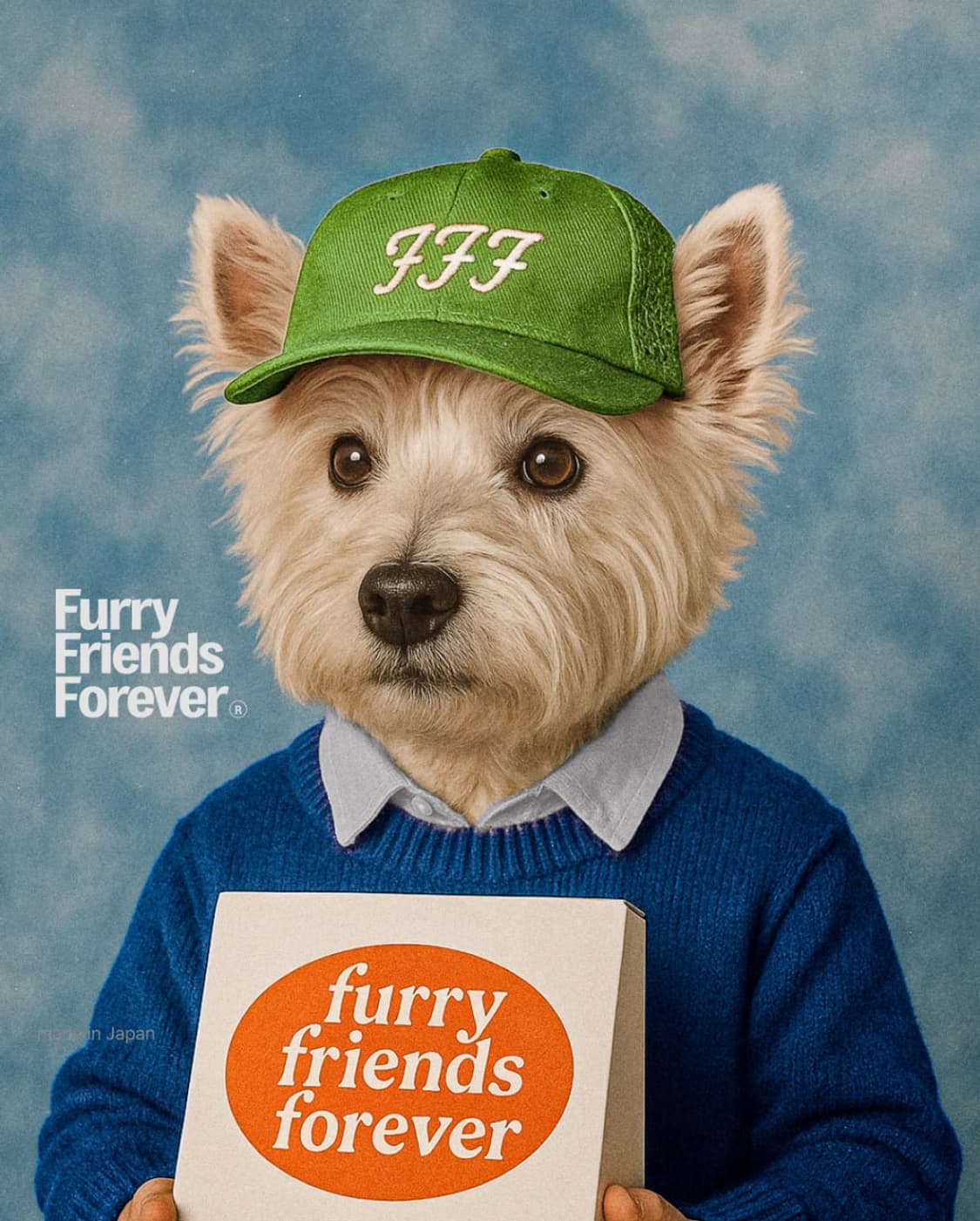 (FFF)시그니처🥑볼캡 강아지 키링🐕 (L.green/orange) 상품이미지2