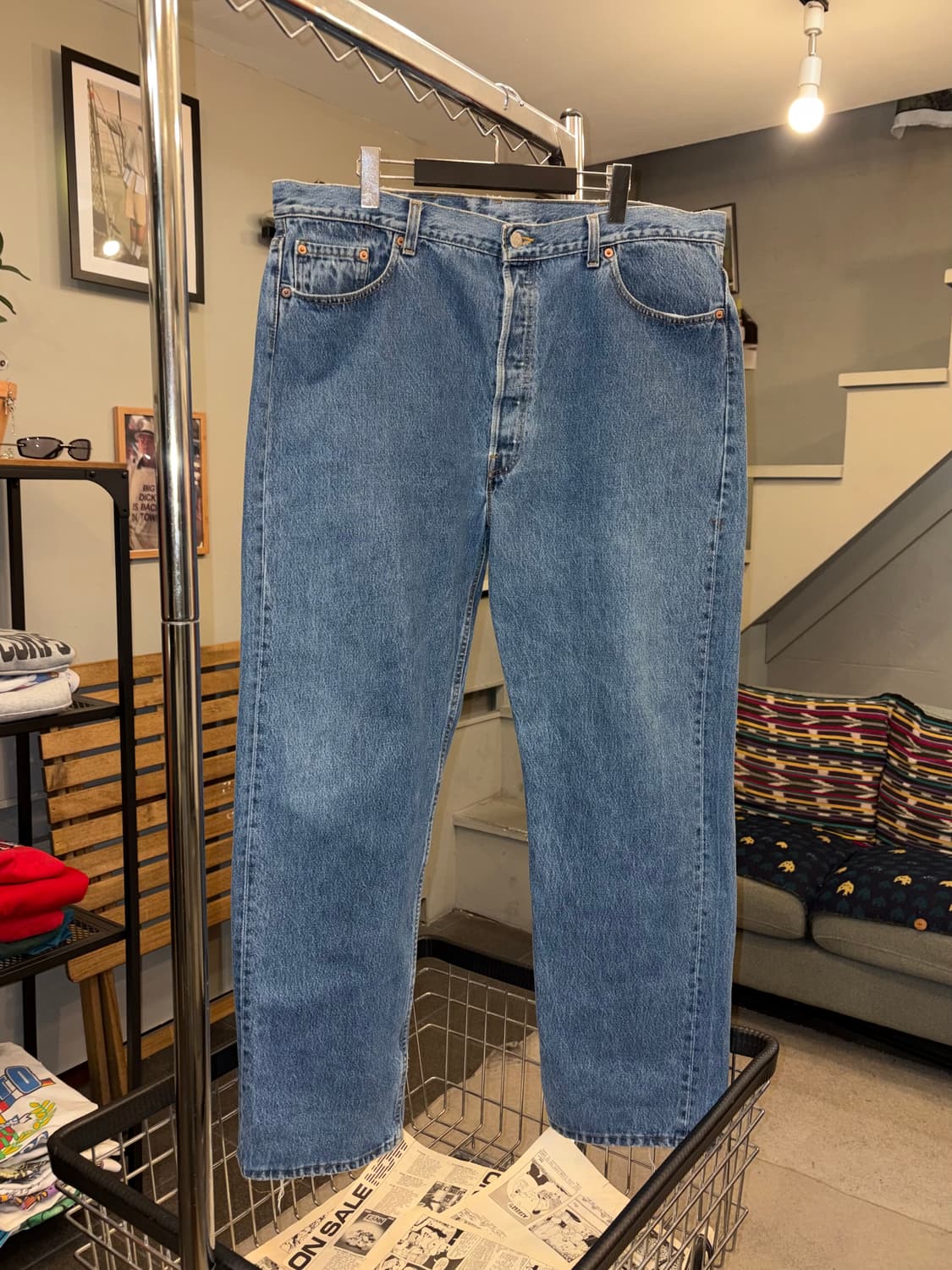 90’s Levi’s 501 523 USA denim pants 상품이미지3