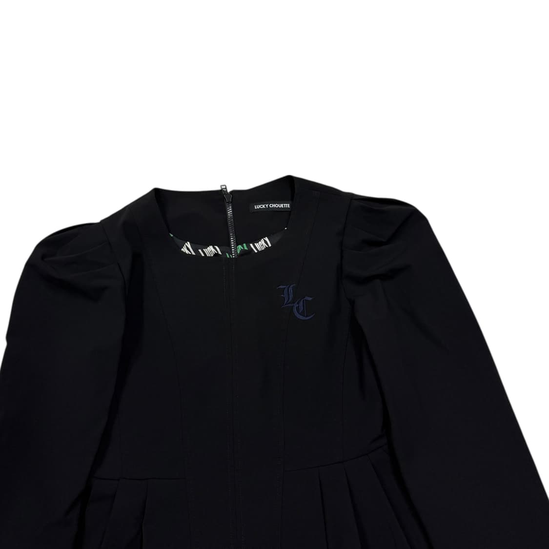 럭키슈에뜨 긴팔 원피스 블랙 38 상품이미지2