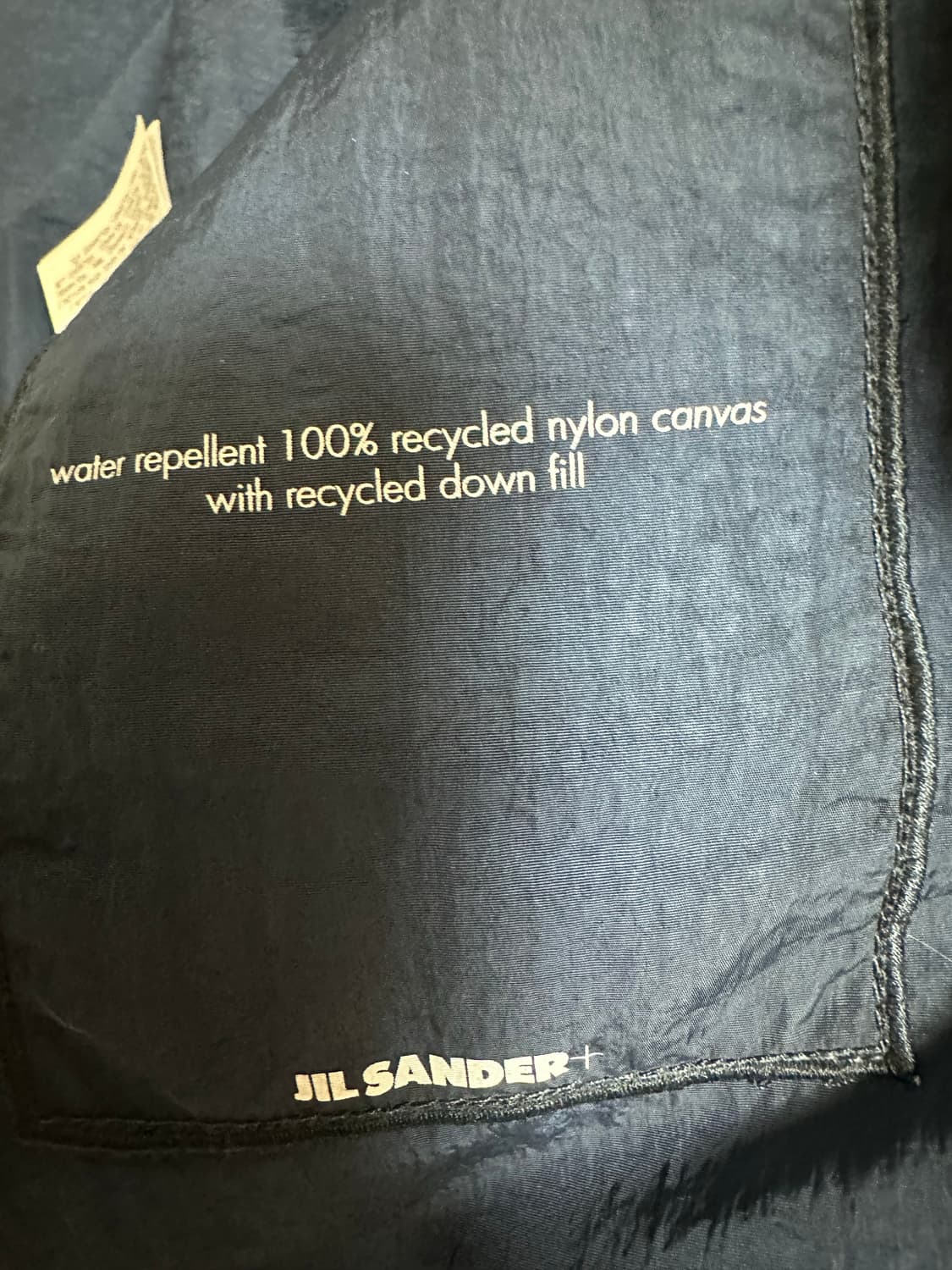 질샌더 네이비 블루 퀼팅구스다운패딩 자켓 상품이미지6