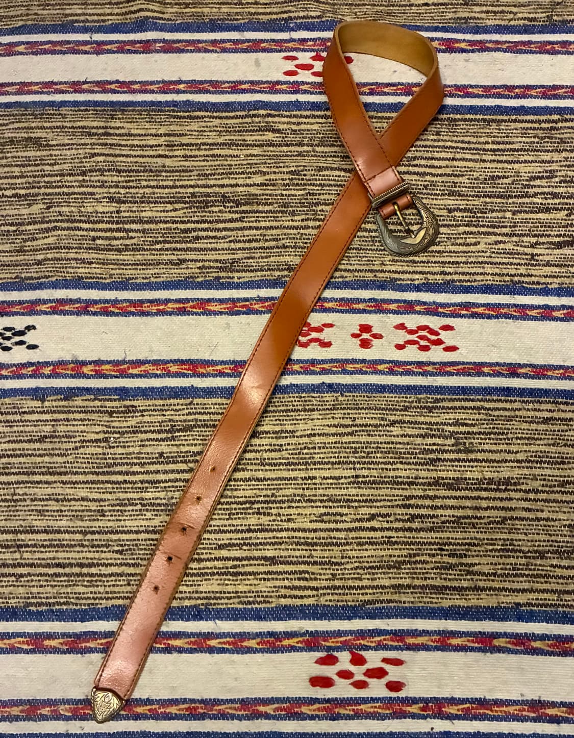 (26~30)USA 카우하이드 빈티지 웨스턴벨트 소가죽벨트 상품이미지8