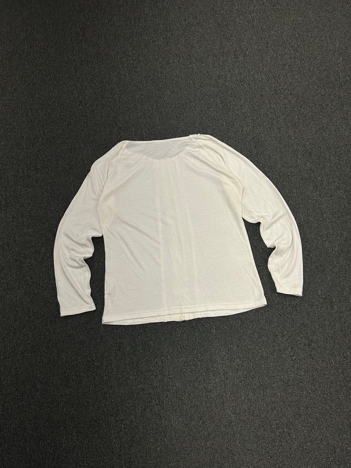 L)Japanese vintage 여성 레이스 디테일 블라우스 티셔츠 상품이미지5