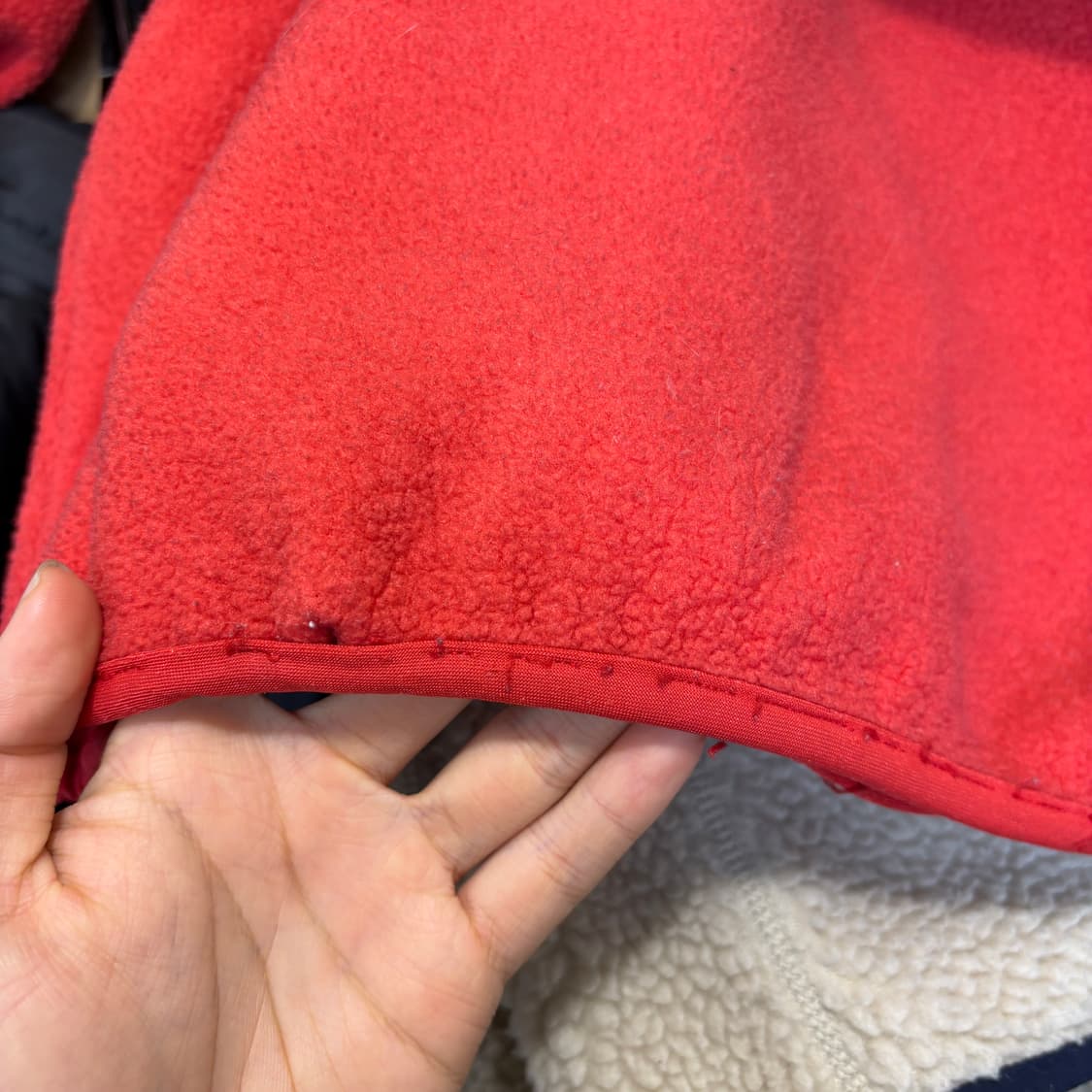 90s 90년대 자메이카 생산 파타고니아 신칠라 핑크 스냅티  상품이미지9