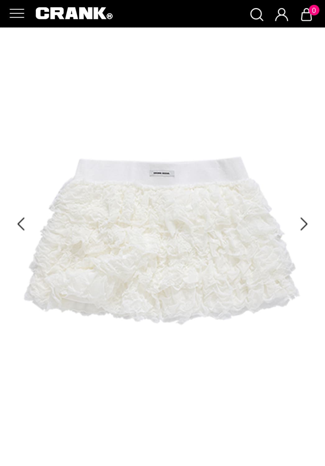 CRANK_ CANCAN FRILL MINI SKIRT_IVORY 상품이미지3