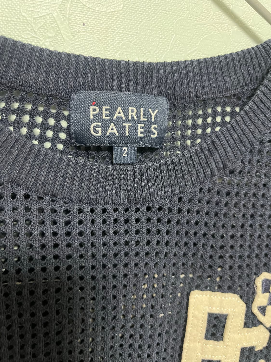 PEARLY GATES 네이비 니트 조끼 상품이미지5