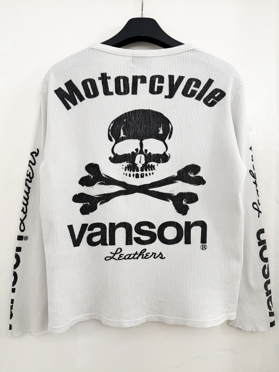 Vanson Skull Motorcycle Thermal Tee 상품이미지2