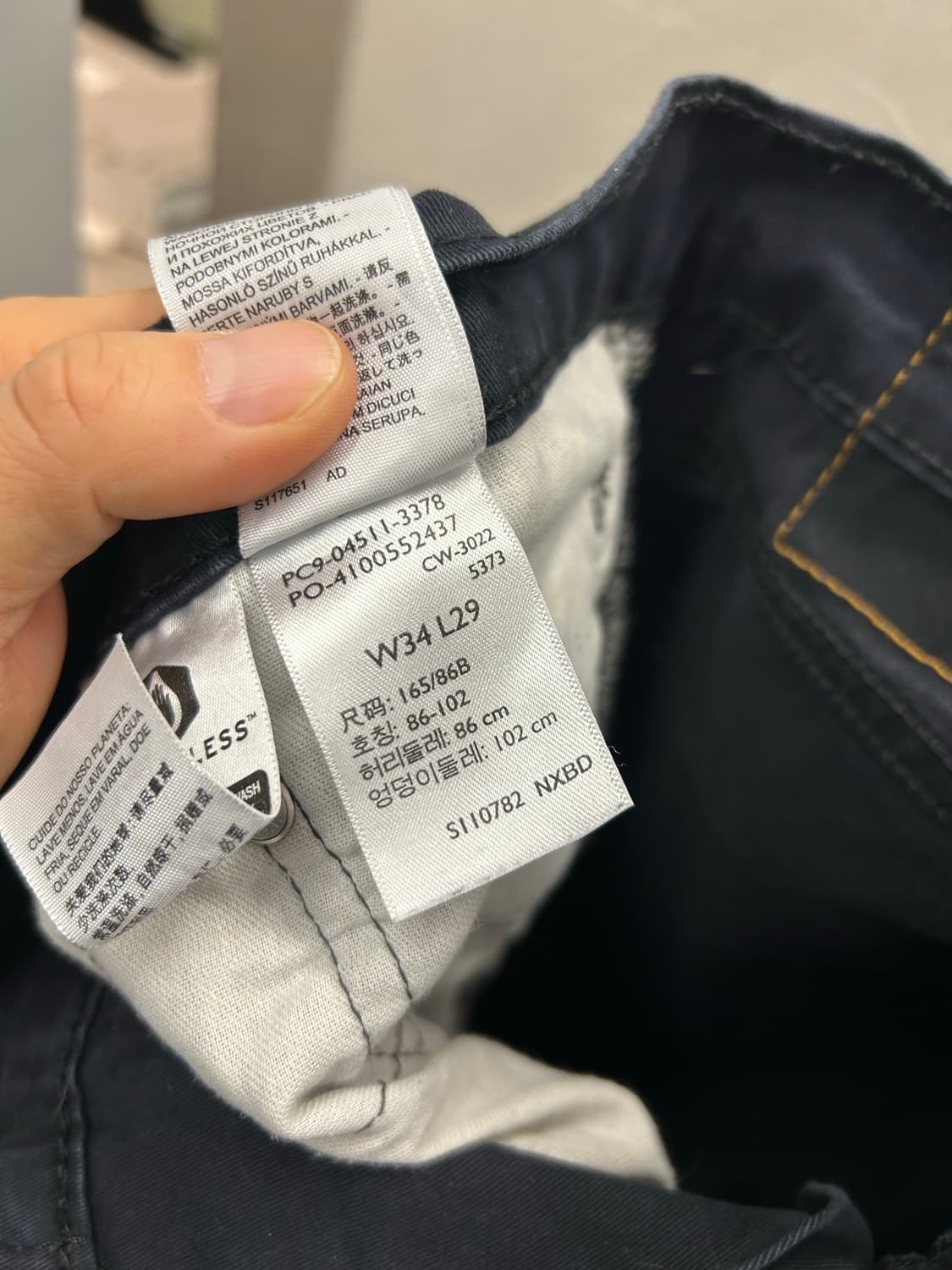 리바이스 블랙 데님 청바지 상품이미지7