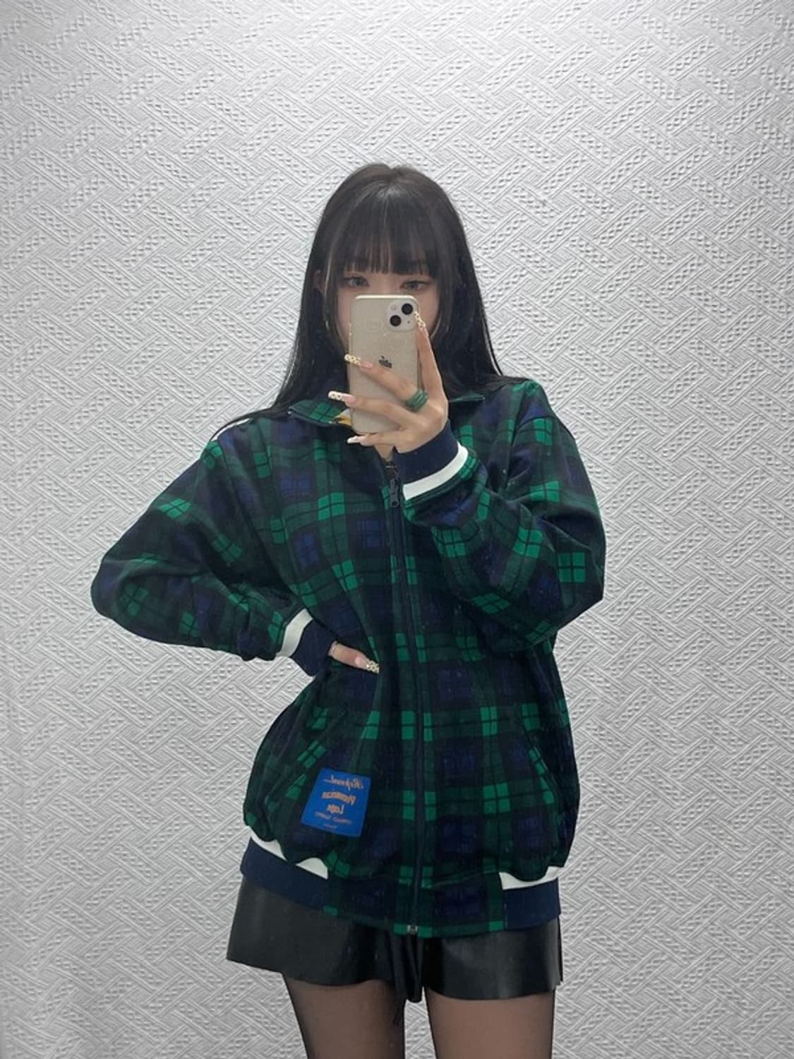 페노메논 유니크 키치 펑크 패턴 리버시블 양면 자켓 L C09907 상품이미지2