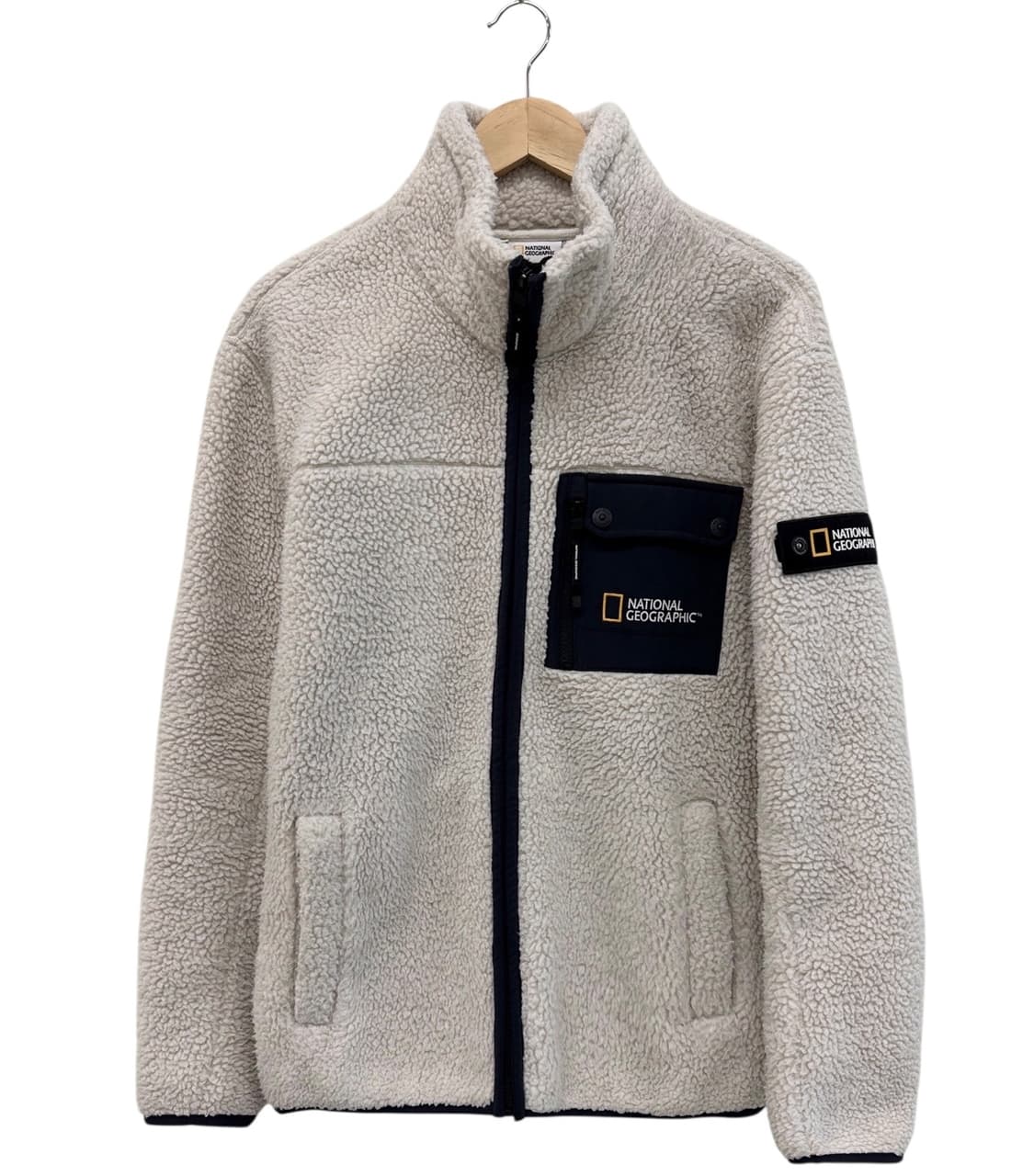 내셔널지오그래픽 뽀글이 기모 플리스 후리스 아이보리 (XL) 상품이미지1