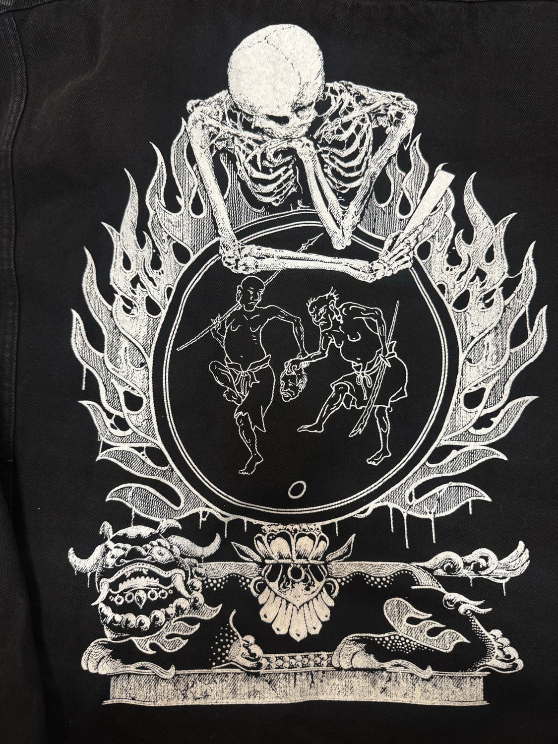 [XL] 알버트 체 x AQ 리플렉션 트러커 자켓 블랙 상품이미지3