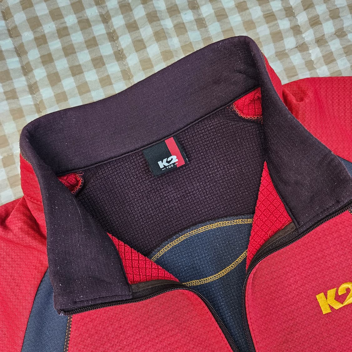 K2 반집업 기모 등산복 남자100 상품이미지2