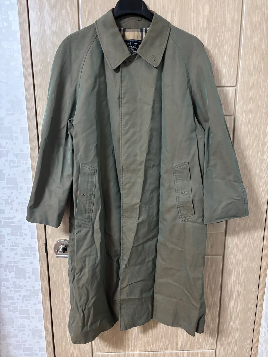 버버리 스타일 트렌치코트 카키 상품이미지1