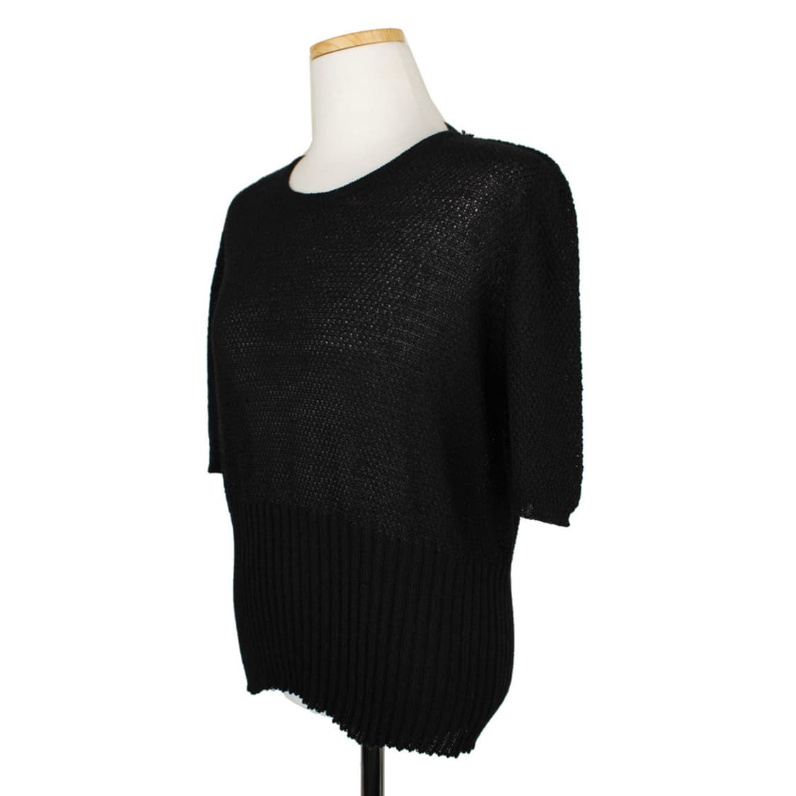 아이스버그 블랙 울 니트 상의(42) 상품이미지2