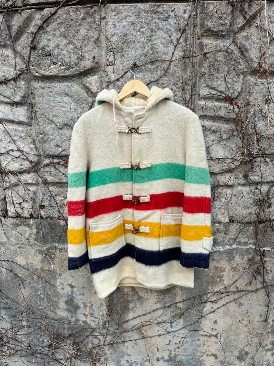 50s 허드슨베이 빈티지 양모 블랭킷 코트 상품이미지1