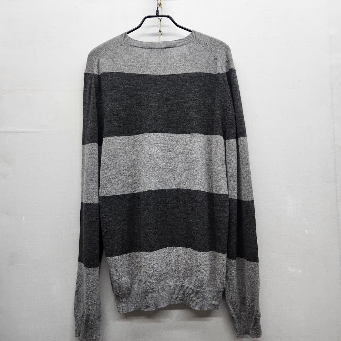 띠어리 스트라이프 얇은 울 니트 L(L) 상품이미지3