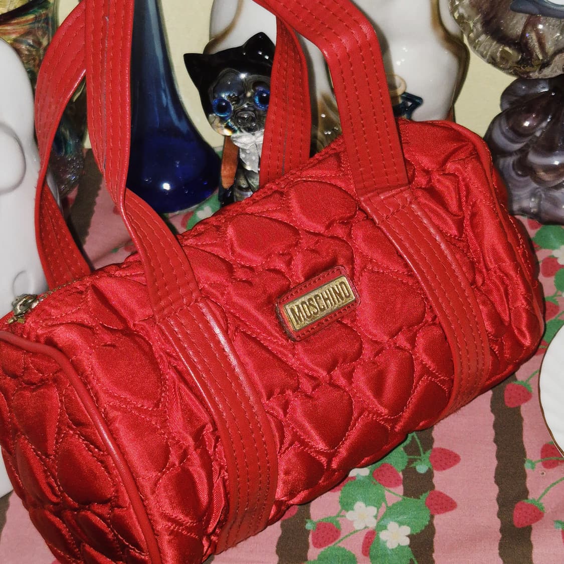 00s 러브 모스키노 하트 퀼팅 망치 미니백 상품이미지6