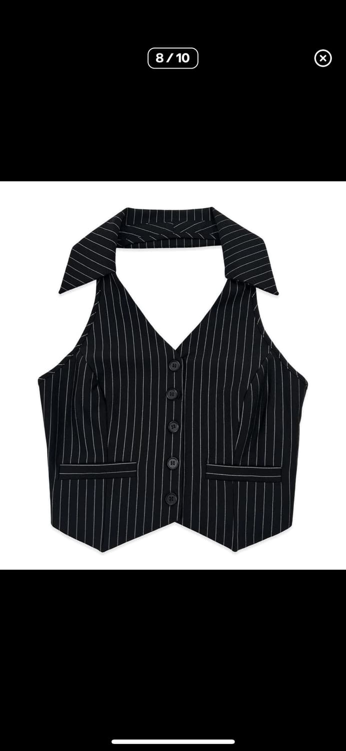 페일제이드 클래시 홀터넥 스트라이프 셋업 상품이미지7