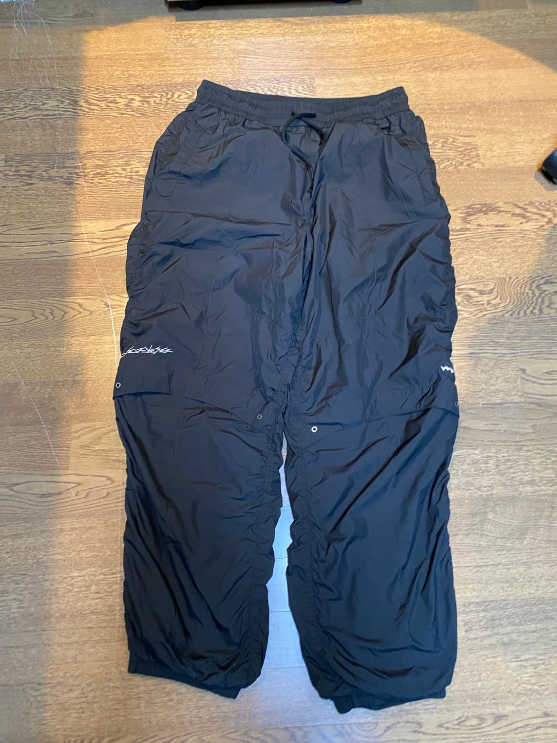 예스아이씨 staff 나일론 립스탑 오버핏 조거팬츠 xl 블랙 상품이미지1