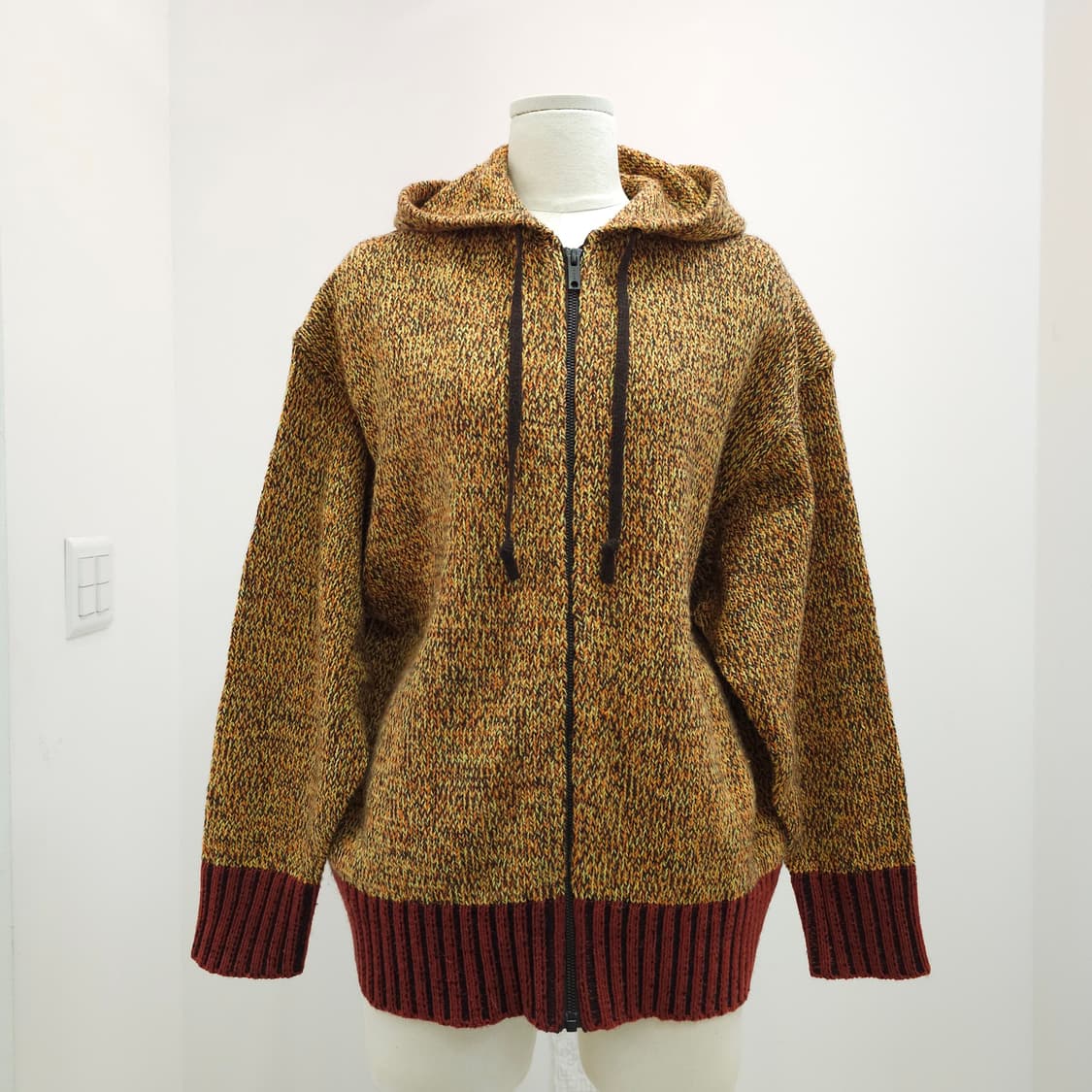 UNIQLO MARNI  콜라보 믹스 컬러 니트 후드 집업 가디건 상품이미지1