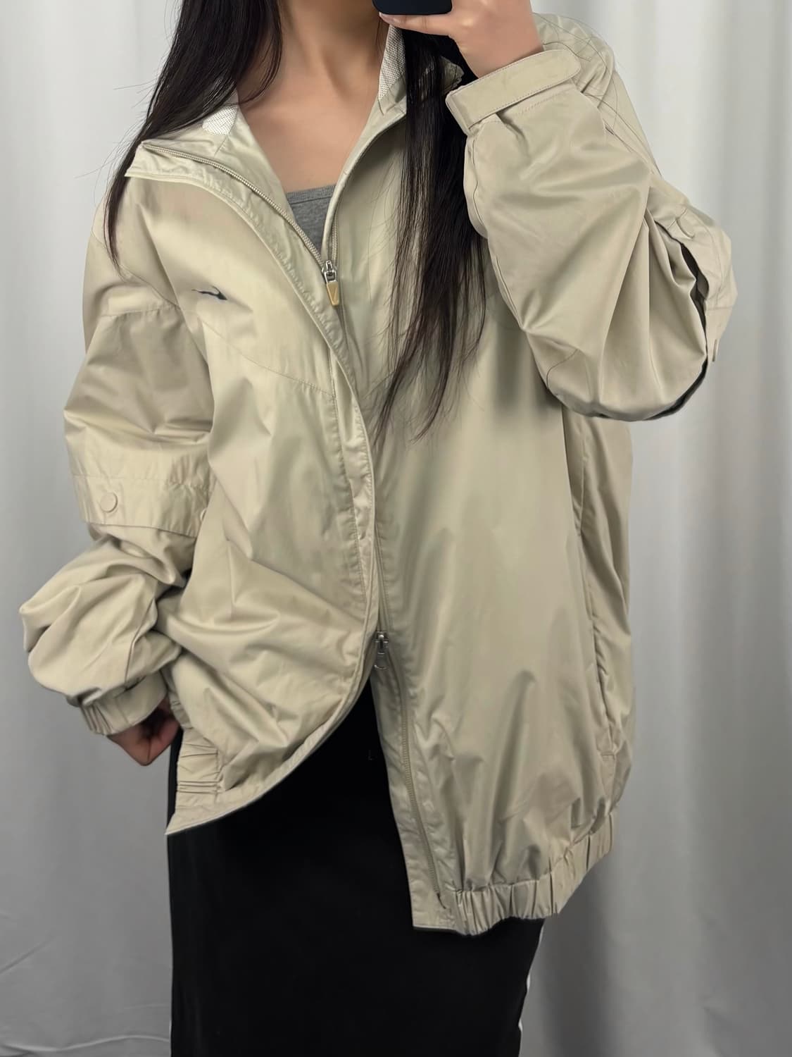 나이키 베이지 바람막이 자켓 상품이미지3