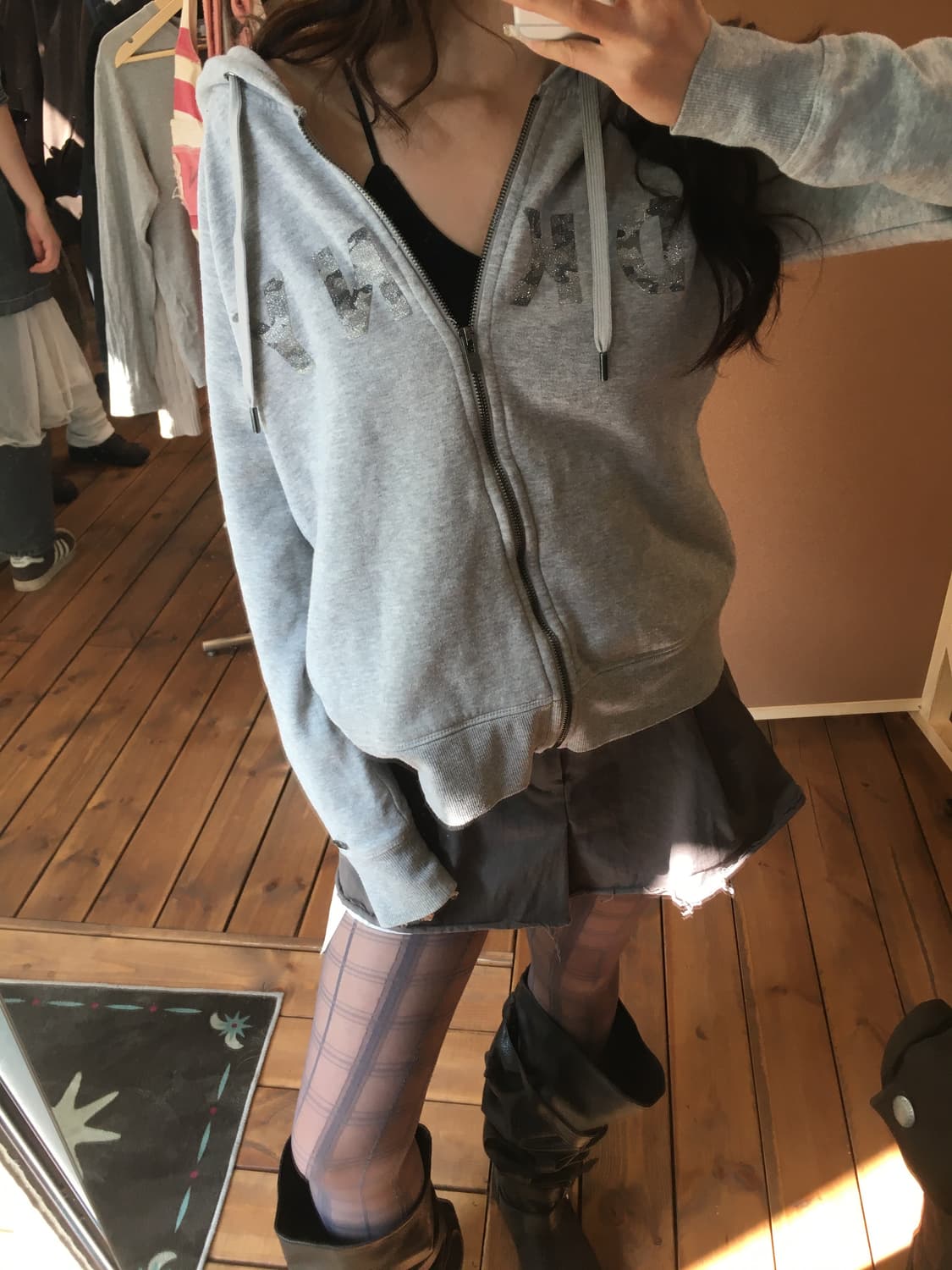 DKNY 글리터 후드집업 상품이미지2