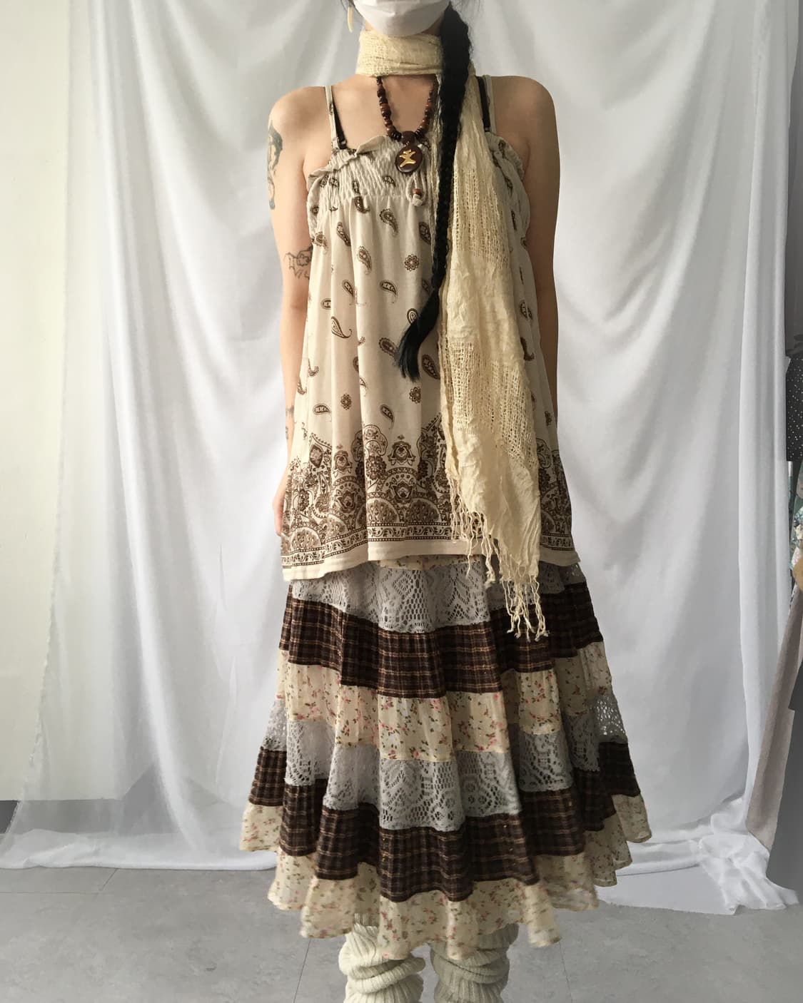 Paisley pattern sleeveless 상품이미지8